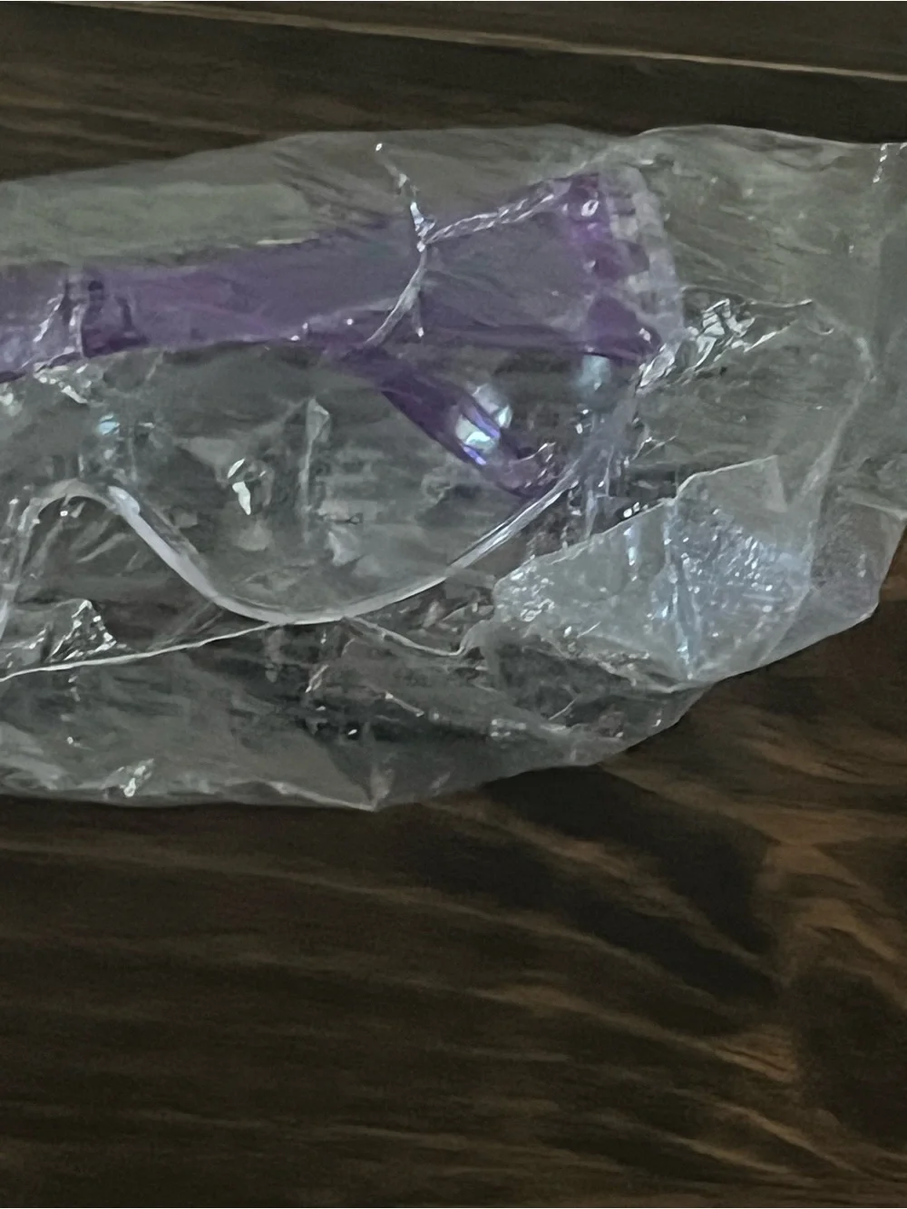 Purple Clear Plastic Kids SunGlasses